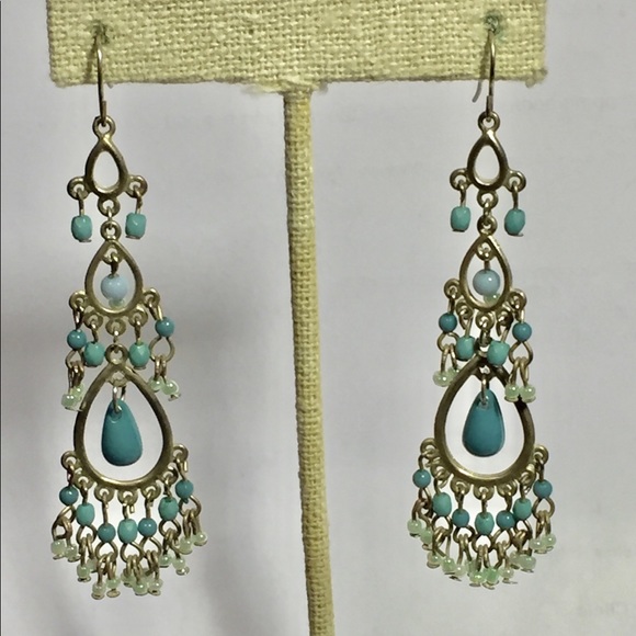 Jewelry - Light blue gypsy earrings